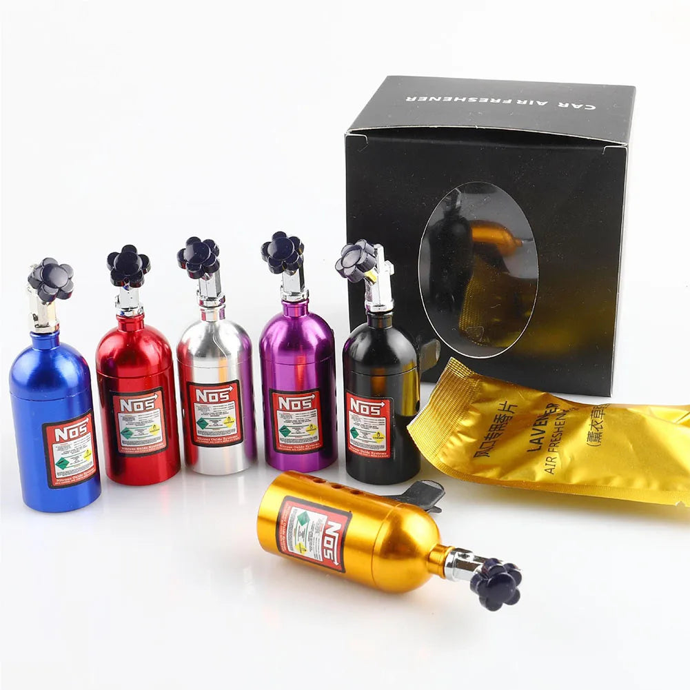 Car Air Freshener NOS Nitrogen Bottle Air Vent Aromatherapy Auto Aroma Outle Perfume Flavoring Fragrances Accessories
