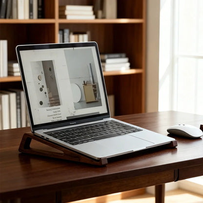 Desktop Non-slip Laptop Wooden Holder Cooling Stand Universal Heat Dissipation Notebook Computer Desk Heighten Bracket Support