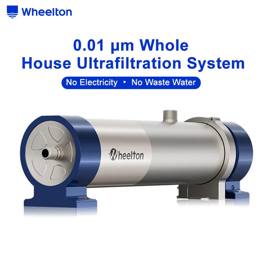 Wheelton Whole House Water Filter System 3000L/H SUS304 Ultrafiltration Purifier For Well Water 5-Year Lifespan PVDF Membrane