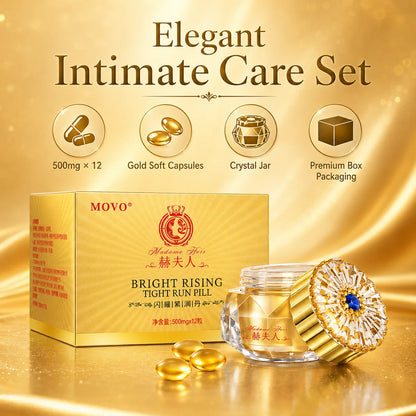 Female Intimate Tightening Capsules, Hormone-Free Lubricating Pearls for Arousal Comfort & Private Care, 12pcs