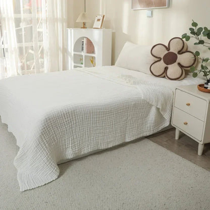 Cotton Muslin Baby Blanket Large Size 6 Layer Gauze Blankets Kids Adult Summer Quilt Bedding Thicken Bath Towel