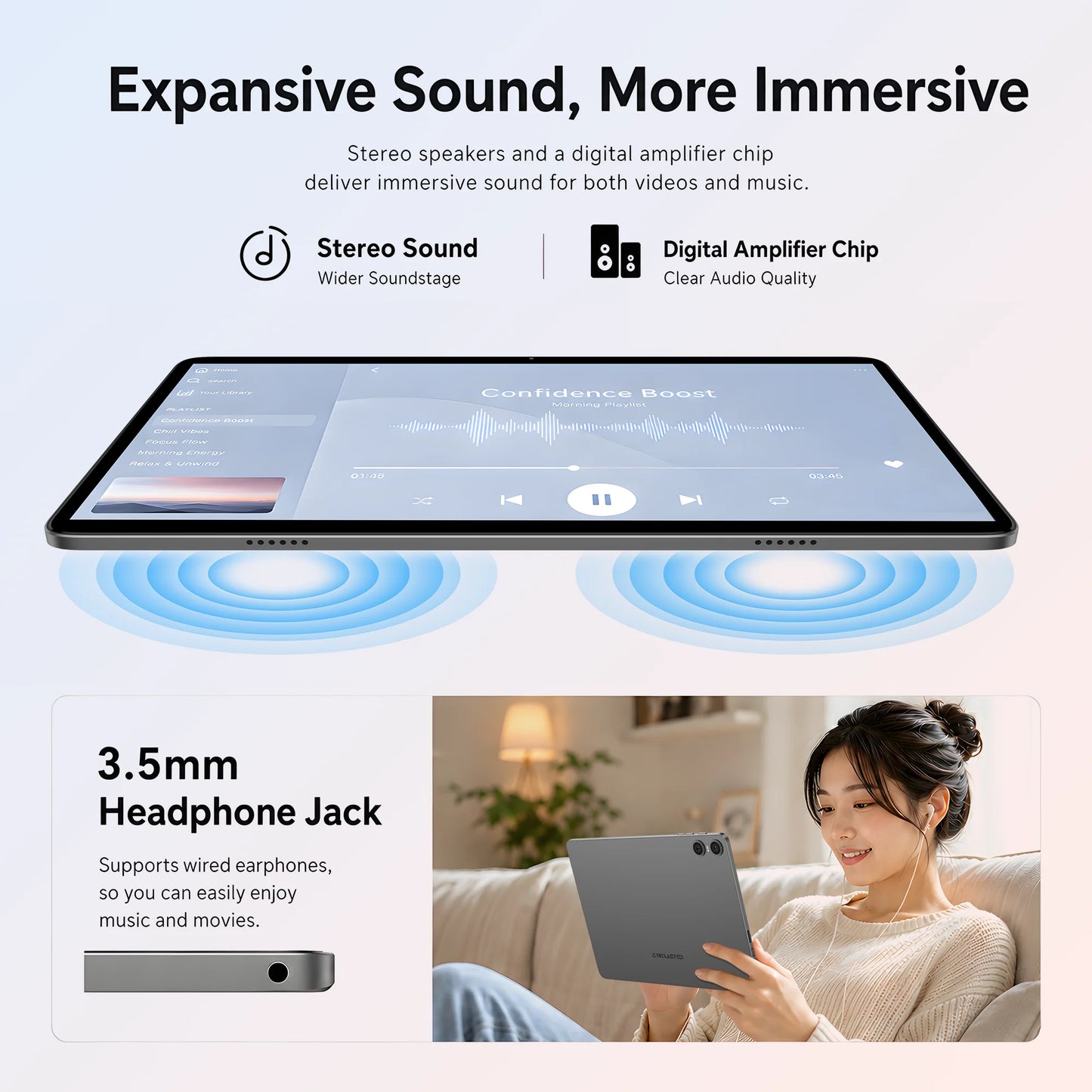 Teclast P30T Set 10.1" Tablet Android 16 Gemini AI Unisoc 8-core CPU 16GB(3GB+13GB Expansion) RAM 128GB ROM 6000mAh Keyboard/Case/Mouse/Stylus/Headphone/Stand