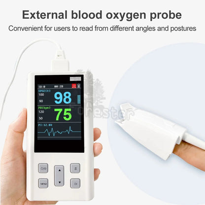 Portable Pulse Oximeter Monitor for Heart Rate and Oxygen Saturation with Veterinary and Medical SPO2  with Memory
