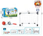 Large 2-in-1 Portable Plastic Soccer and Basketball Goal Indoor/Outdoor Kids Sports Toy Foldable Football Training Equipment