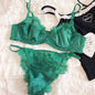 Sexy Underwear Set for Women Ultra-thin Bra Set French Lace Breathable Bralette Female Silk Comfort Bras and Thong Lingerie