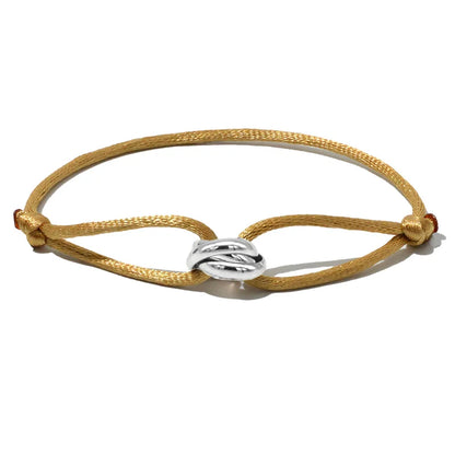 Zalman Wholesale GDS888 Luxury Unisex Bracelet 3 Metal Buckle Hand Chain Adjustable Men's Rope Bracelet for Women Jewelry Gifts