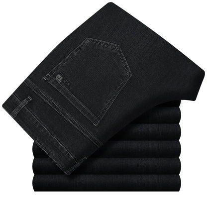 High Waist Denim Jeanse For Men Pants Plus Size 40 42 Fashion Designer Jeans Trousers For Men Street Wear Straight Loose Autumn