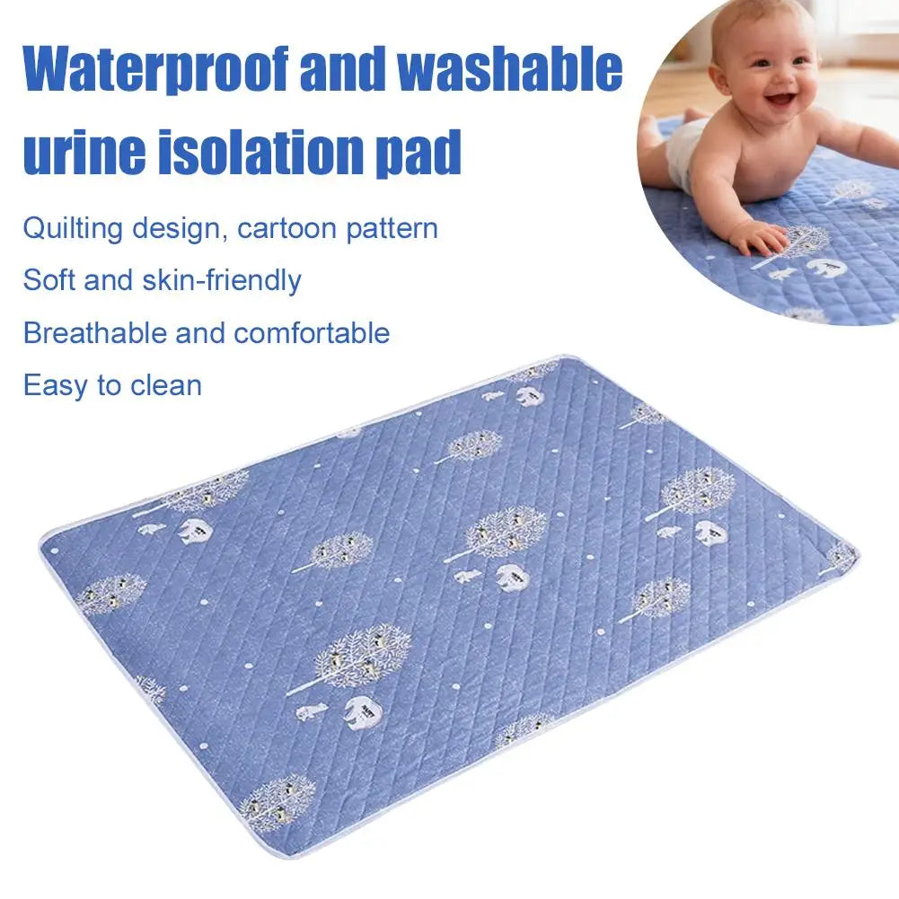 Washable Waterproof Underpad Cotton Bed Pad for Adults Incontinence Elderly Mattress Protection Large Reusable Bed Mat