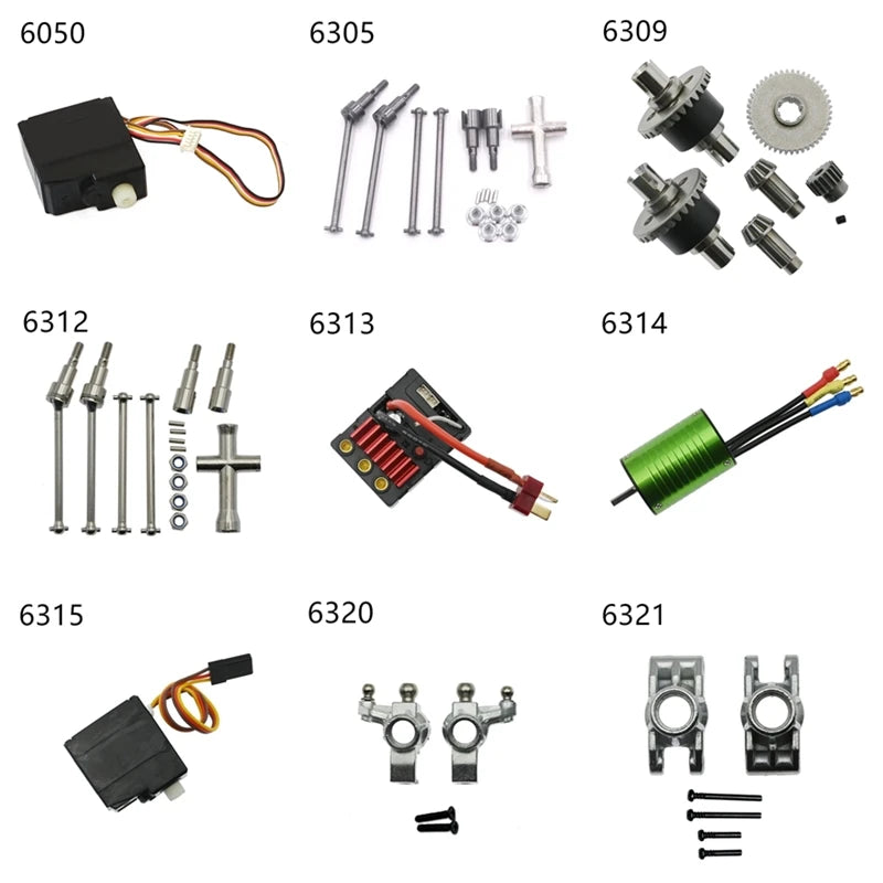SG116PRO SG116MAX RC Car Metal Upgrade Parts Original Accessories Brushless Motor Gear Drive Shaft Differential Shock Absorber