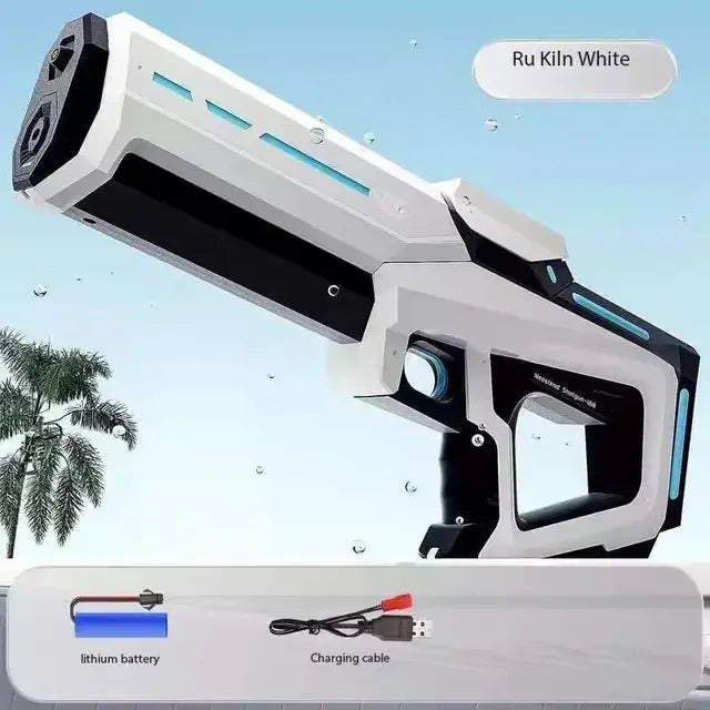 Kids Electric Water Gun Toys Summer Outdoor Beach Pool Garden Fight Games High Pressure Automatic Bursts Watergun Children Gifts