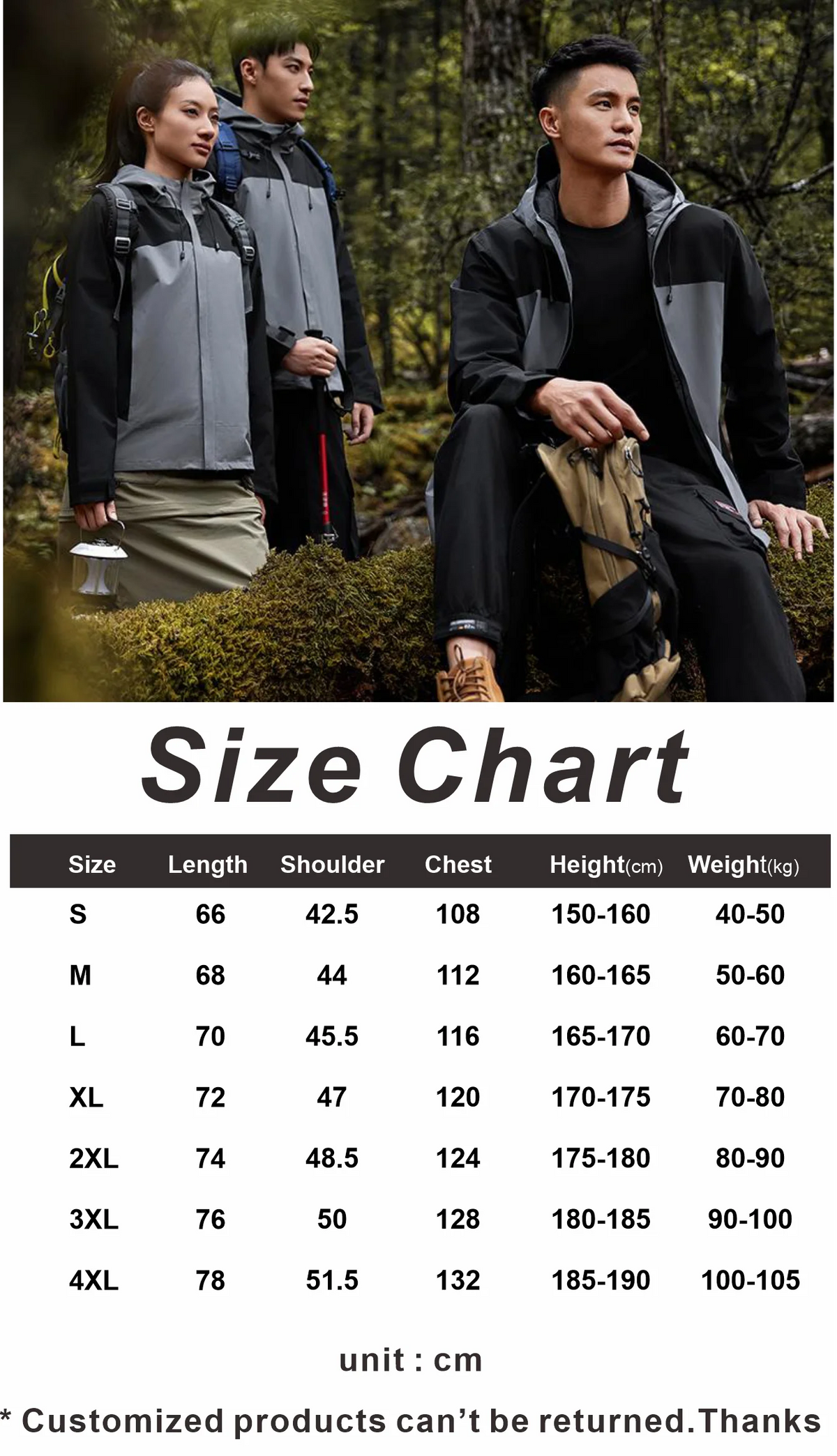 Winter Casual Windproof Hooded Down Jacket Custom Printed Embroidery Company Logo High Quality Men's Hiking Outdoor Jacket 4xl