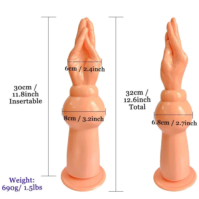 Fisting Hand Anal Plug Dildos Big Arm Butt Plug Anus Expansion Training Vaginal Stimulation Masturbatior Sex Toys for Women Man