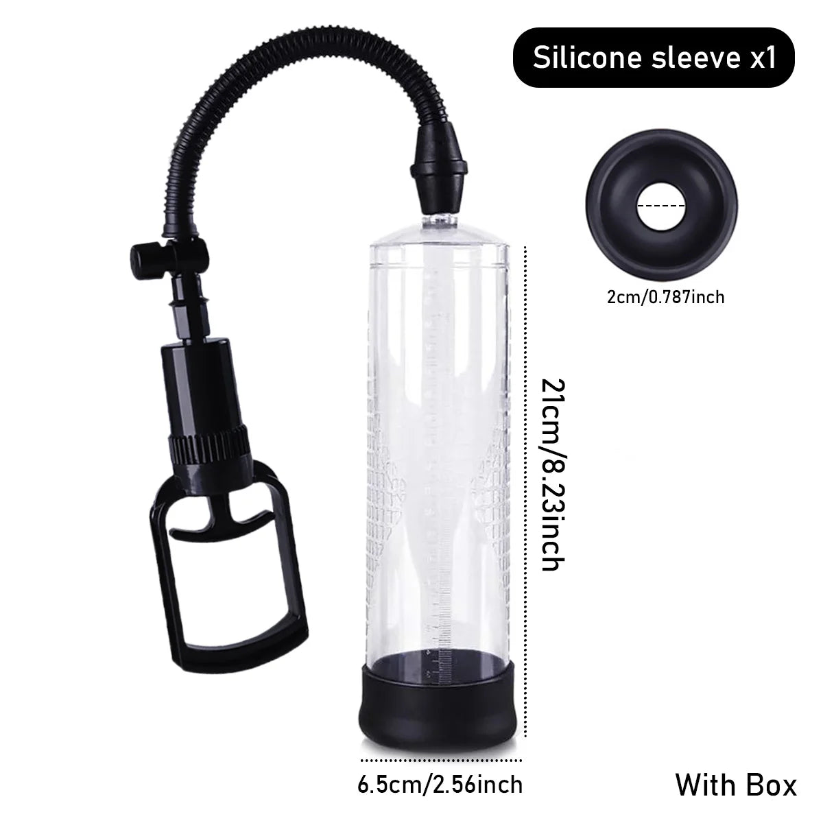IPX7 Waterproof Electric Penis Pump for Enlargement Man Vacuum Pump Enlargement Extend Pump 4 Suction Levels 2 Silicone Sleeves