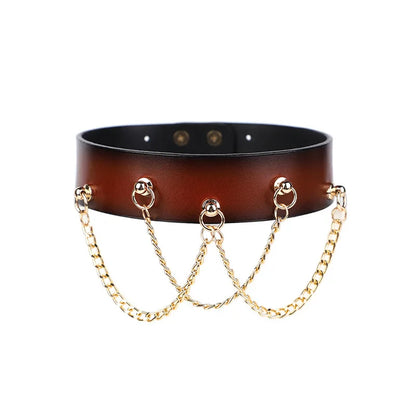 Genuine Leather Series Collar Slave Bed Neck Restraint Belt Strap BDSM Female Couple Bondage Erotic Fun Sex Toys Adult Games