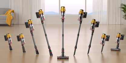 Lubluelu G11 Cordless Vacuum Cleaner 50KPA 50mis Long Running Time Floor Brush Automatically Combs the Hair to Prevent Tangling