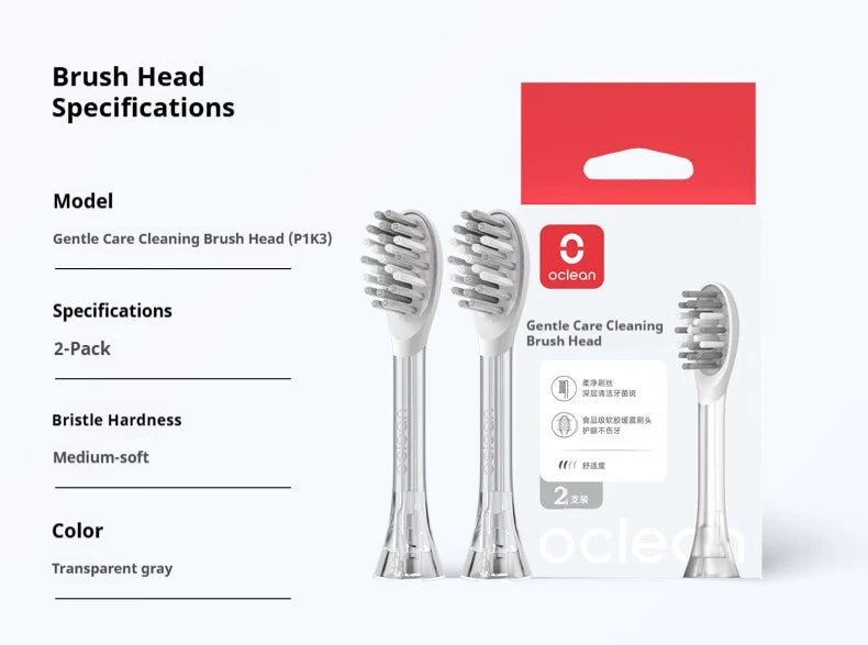 4/6 Pcs Original Replacement Brush Heads for Oclean Flow/X PRO Elite/X Pro/F1/Z1/One/Air2 Sonic Electric Toothbrush Nozzles