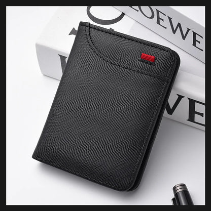 Men's Wallet Vertical Multi Card Small Wallet Driver's License Youth Mini Student Change Bag Card Bag