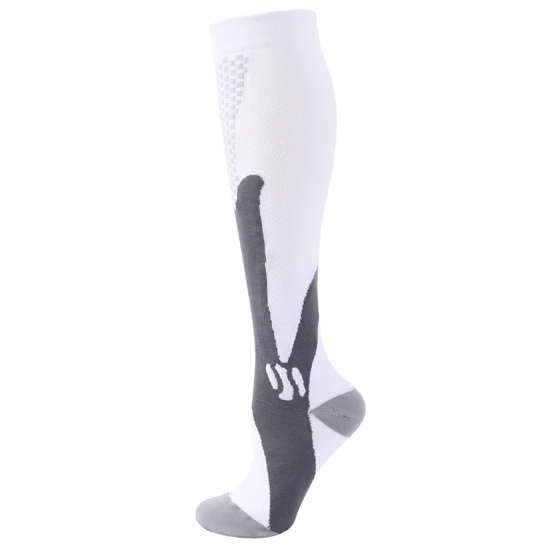 Compression Stockings Blood Circulation Promotion Slimming Compression Socks Anti-Fatigue Comfortable Solid Color Socks