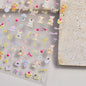 5D Pudding Jelly Dessert Fruit Cherry Pink Claw Print Bowknot Tie knot Love Heart Stars Nail Art Sticker Adhesive Manicure Decal