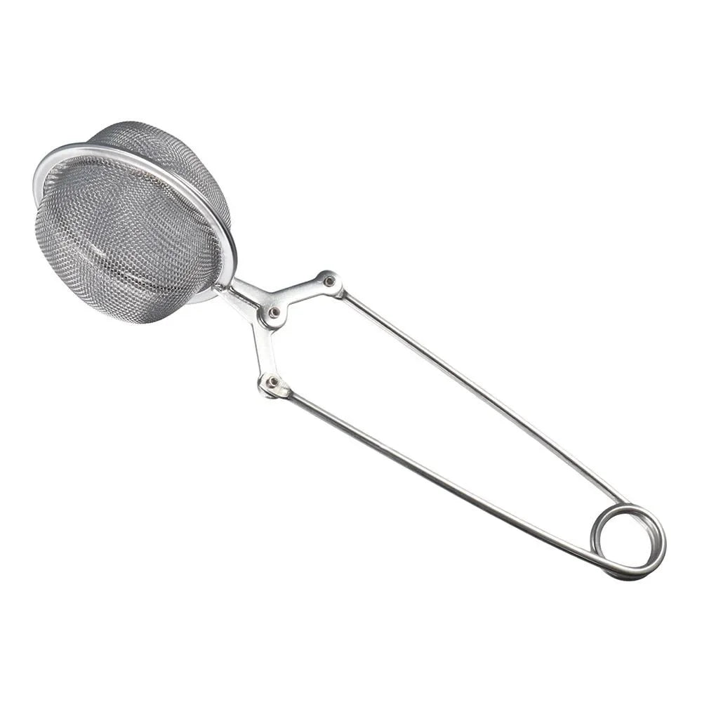 Stainless Steel Spoon Tea Ball Infuser Filter Squeeze Leaves Herb Mesh Strainer Tea Infuser In Mesh Tea Ball Filter with Handle