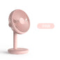 Mini USB Desktop Fan Rechargeable Air Cooling Fan 4 Speeds for Office Home Bedroom Portable Table Fans Adjustable Angle