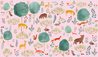 custom Animal floral American wallpaper for children's room Nordic boys and girls bedroom warm Milu deer wall paper wall cloth