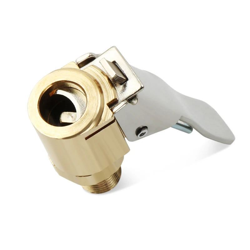 Car Auto Brass 8mm Tyre Wheel Tire Air Chuck Inflator Pump Valve Clip Clamp Connector Adapter Car Accessories For Compressor