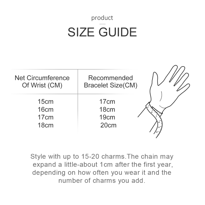 Original 925 Sterling Silver Charm Bracelets Heart Clip Bead Snake Chain Bracelet Fit Charms Beads Diy For Woman Fine Jewelry