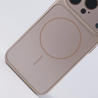 Frosted Camera Lens Protection For MagSafe Phone Case For iPhone 17 17Pro Max 16 15 14 13 Matte Wireless Charging Magnetic Cover