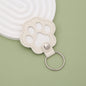 S27 Dog Hair Collector Keychain Leather Pet Memorial Gift Keepsake for Dogs and Cats Fur Storage Pendant Charm Gift Keychain