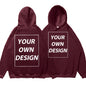 Customized DIY Print Men Woman Autumn Winter Hoodies Casual Classic Pullovers Simple Comfy Streetwear Soft Warm Sports Clothing