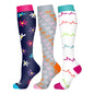 3/6Pairs Compression Socks Outdoor Sports Riding Compress Stretch Stockings Nurse Calf Pressure Leg Socks Swollen Varicose Veins