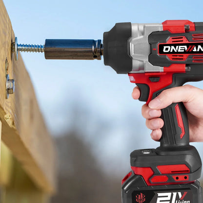 ONEVAN 2800N.M 2800W Brushless Electric Impact Wrench 1/2 Inch Cordless Wrench Screwdriver Power Tool For Makita 18V Battery Pin