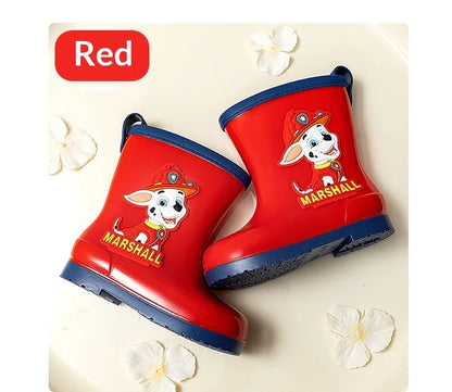 Genuine PAW patrol Rain boots Mars Skye Rubble Chase, Colorful Options Durable Footwear for Toddlers in Wet Condition
