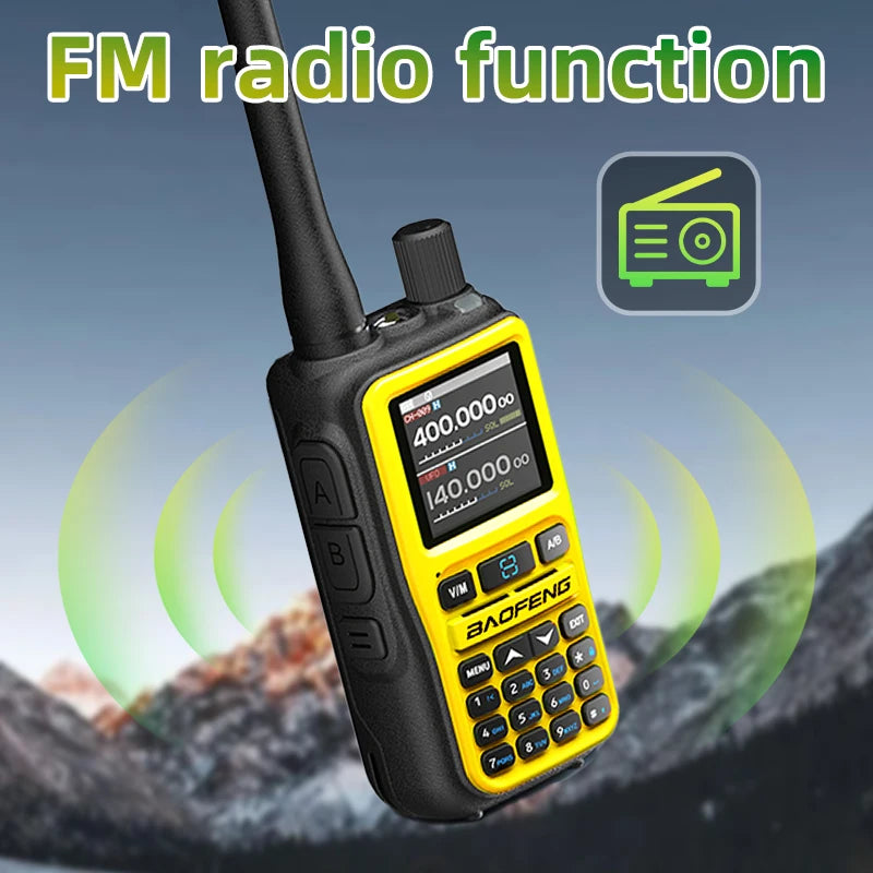 1/2PCS Baofeng UV-5R Mini Walkie Talkie Dual Band Dual PTT Bluetooth Programming Frequency Type-C Charger AM/FM Camping Portable
