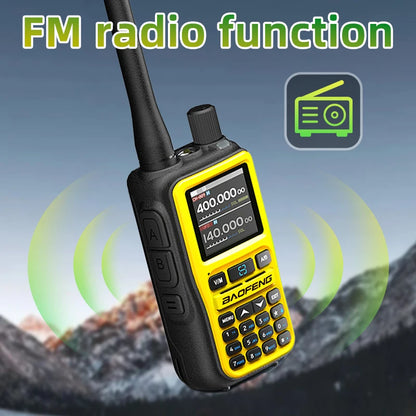1/2PCS Baofeng UV-5R Mini Walkie Talkie Dual Band Dual PTT Bluetooth Programming Frequency Type-C Charger AM/FM Camping Portable