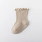 1Pair/lot New Boys and Girls Solid Color Baby Socks
