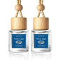 2 Pack Car Air Freshener Diffuser 2 Pack Hanging Air Freshener Diffuser - Vanilla Cream Fragrance Oil Air D iffuser for Car