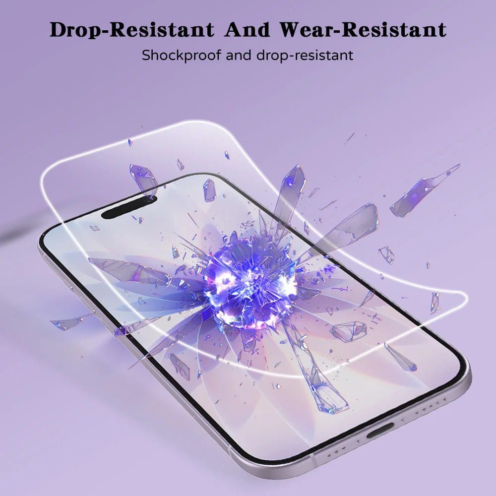HD Tempered Glass for iPhone 17 Pro Max 18 16 16e 15 14 13 12 Mini 11 Air Screen Protectors for iPhone XR XS 7 8 Plus Glass Film