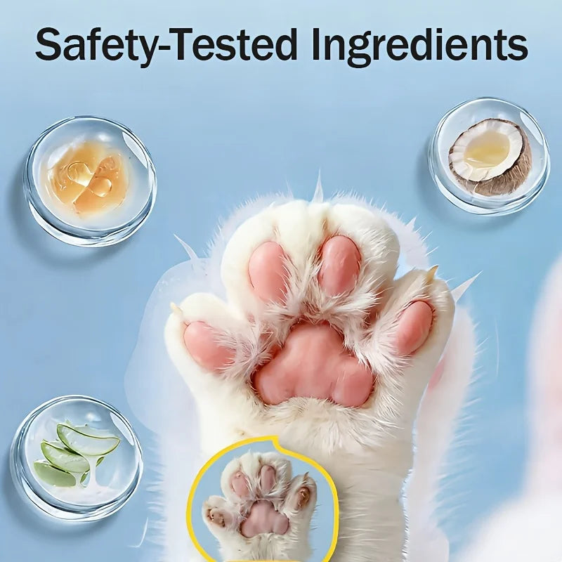 KJM Pet Paw Care Spray For Dogs And Cats 5 In 1 Moisturizing No Rinse Travel Formula For Dry Cracked Paw Pads All Breeds