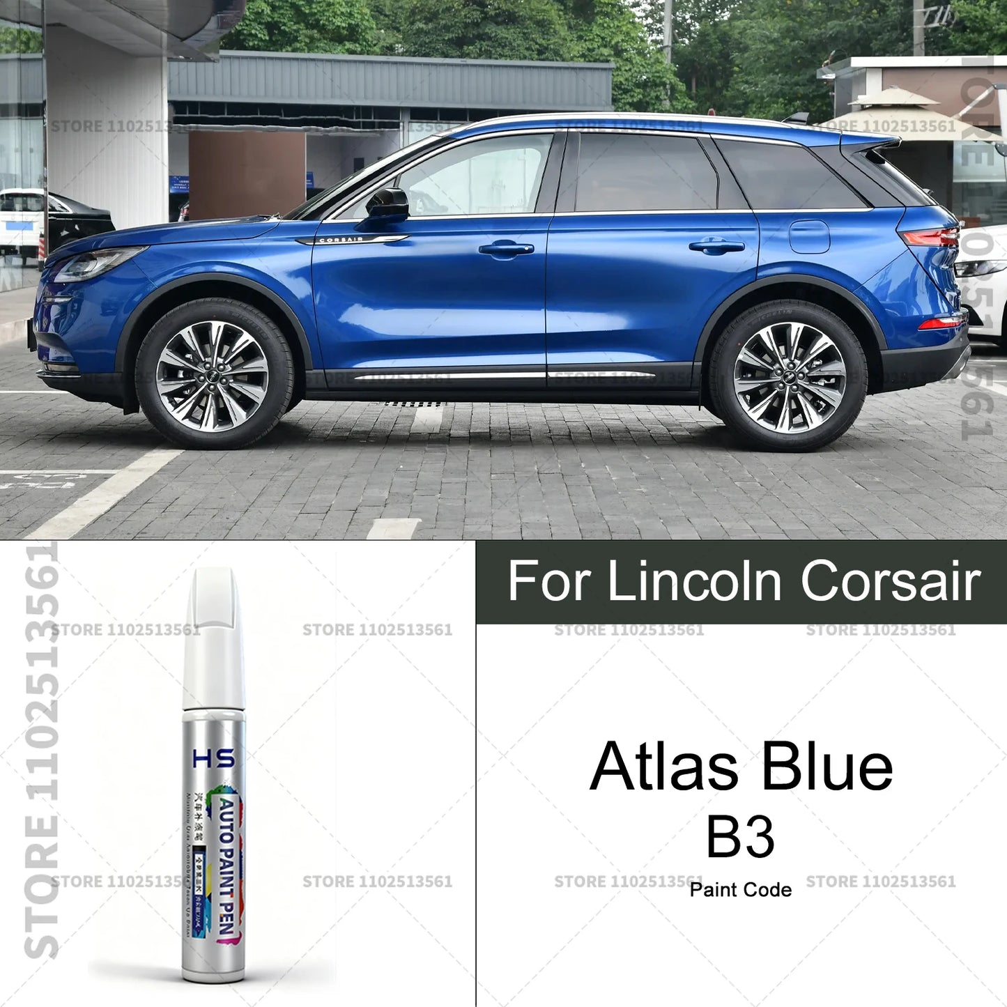 Car Paint Repair Pen For Lincoln Corsair Touch Up Scratch Remover DIY Auto Accessories Blue 157 Brown AR Platinum 2THS4C Black