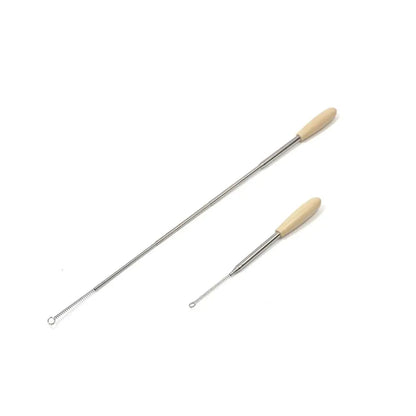 Retractable Cat Wand Pole Interactive with Hanging Loop DIY Cat Exercise Stick Stainless Steel Adjustable Length