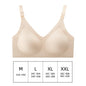 Women's Seamless Bras Ladies Thin Style Jelly Color Soft Bra Wireless Underwear Comfortable Lingerie Deep V Gather