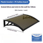 Window Awning Door Canopy 60x60 80x80 60x100 Window Awning Overhead Modern Polycarbonate Cover Outdoor Front Porch Patio Canopy