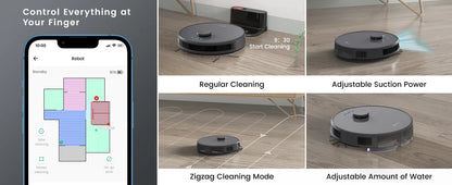 Lefant M1 LDS Robot Vacuum Cleaner with Multi Plane Mapping, 4000Pa Suction,Schedule, App/Alexa Control, for Pet Hair