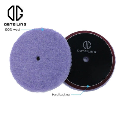 DETAILING Car Polishing Pad Wool Buffing Pads Waxing Polishing Disc Cleaning Scratch Removal Tool 3/5/6 Inch Self-Adhesive
