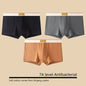 1/3Pcs Set Solid Color Men's Boxer Shorts Breathable Cotton Elastic Boyshorts Antibacterial 7A Level Comfortable Male Underwear