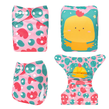 U Pick ALVABABY Digital Position Cloth Diapers Baby Reusable Modern Cloth Nappy for Baby with 1pc Microfiber Insert