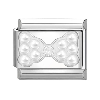 Fashion Heart Bow Knot Butterfly Star Rose Flowers Italian Charm Links Fit 9mm Stainless Steel Bracelet Women DIY Making Gift