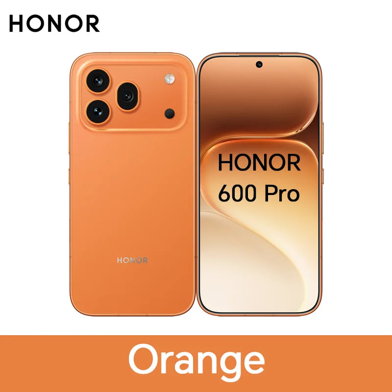 HONOR 600 Pro 5G Smartphone Snapdragon 8 Elite 200MP AI Ultra Night 6400mAh 80W Supercharge 50W Wireless 6.57"AMOLED AI Button